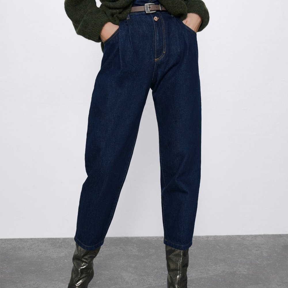 Zara Z1975 SLOUCHY BELTED JEANS-5899/169